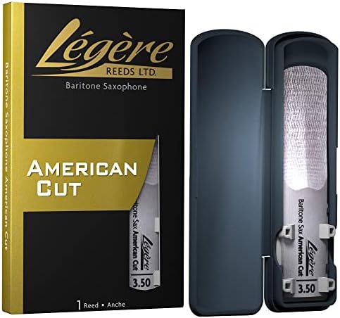 Légère Reeds - Baritone Saxophone Reed, American Cut, Strength 3.50 (BSA3.50) - Premium Synthetic Woodwind Reed