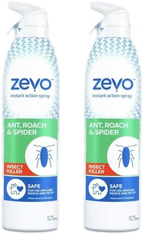 Zevo Roach Killer Ant, Roach, Spider Insect Spray (10 oz) | Indoor Outdoor Use | Instant Action | Pet People Friendly Safe (2)