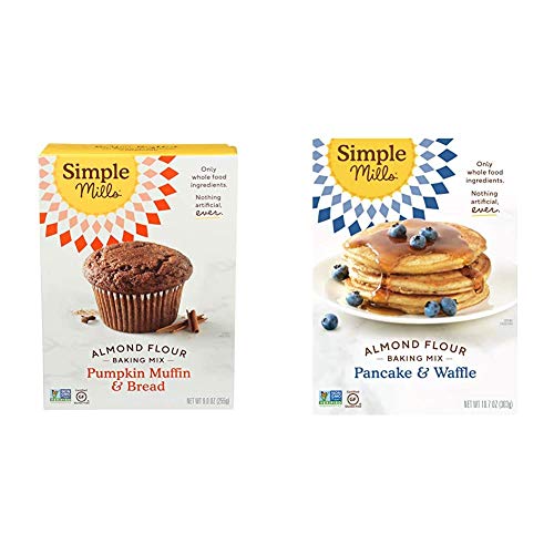 Simple Mills Almond Flour Baking Mixes - Gluten Free Pumpkin Bread and Pancake & Waffle Mixes