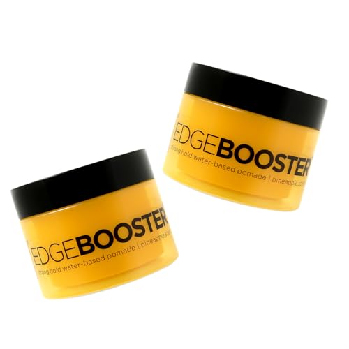 (2Pack) Style Factor Edge Booster Strong Hold Water-Based Pomade 3.38oz - Pineapple Scent