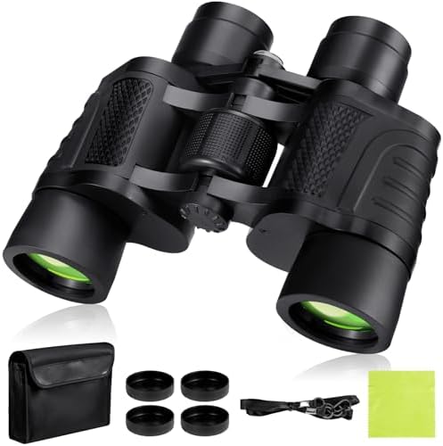12x25 Binoculars, Waterproof Binoculars for Adults High Powered, Bird Watching Binoculars for Adults and Kids, Foldable Binoculars with Strap for Hunting, Bird Watching, Hiking, Concert