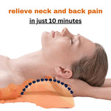 Occipital Release Tool - Trigger Point Massager Tool, Tension Headache & Neck Pain Relief Device, Neck Release Pressure Point Massage from Head to Shoulder Blade (Orange)