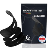 30 Napify Sleep Tape (Optimized Rest & Recovery) New Sleep Strips Stop Snoring for Better Nasal Breathing Gentle Tape Strips Pain-Free Removal and Hypoallergic