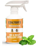 Colton’s Naturals - Bee and Wasp Repellent Spray - (32 OZ) - Natural, Bee and Wasp Deterrent - Quick and Easy Pest Control - Safe to spray around Pets and Children