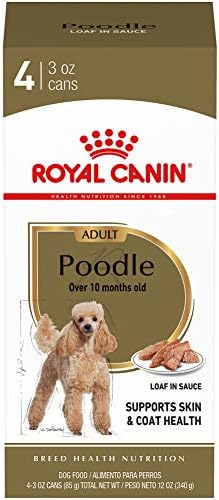 Royal Canin Poodle Adult Breed Specific Wet Dog Food, 3 oz can 4-pack