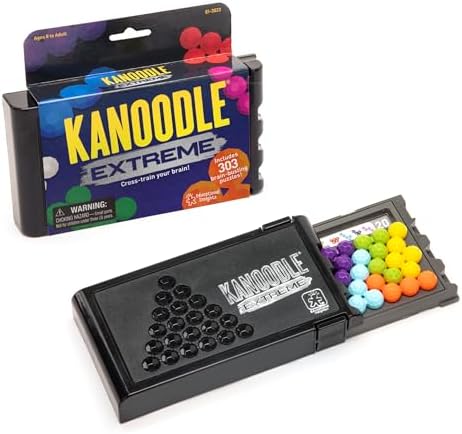Educational Insights Kanoodle Extreme Puzzle Game, Brain Teaser Puzzle Challenge Game, Travel Games, Gift for Ages 8+