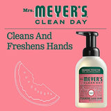 MRS. MEYER'S CLEAN DAY Foaming Hand Soap, Watermelon Scent 10 Fl oz (Pack of 4)