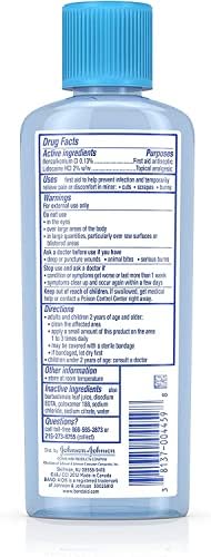 BAND-AID Hurt-Free First AID Antiseptic Wash, 6 oz (Pack of 6)