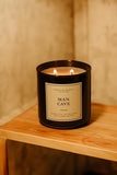 Leoben Co | Masculine Aromas 17oz | 60 Hours | Soy Vegan Wax | Scented Mens Candles with Natural Essential Oils | (Man Cave)