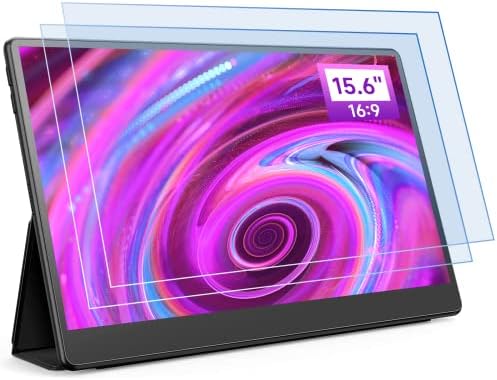 2PC 15.6 in Anti Blue Light Laptop Screen Protector, Anti Glare Filter Film Eye Protection Blue Light Blocking Screen Protector for 15.6" Display 16:9