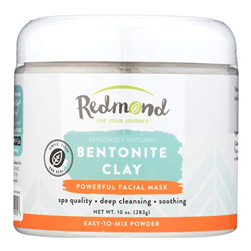 Redmond Clay - Bentonite Clay of 1000 Uses, Soothing Facial Mask, 10 Ounce (4 Pack)4