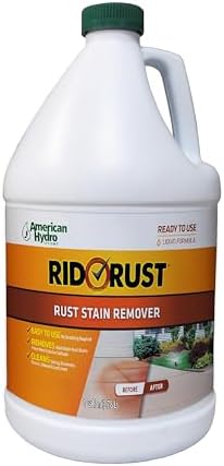 2662 Rid O Liquid Rust Stain Remover, 1-Gallon Bottle, 128 Fl Oz (Pack of 1)