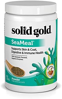 Solid Gold Dog & Cat Vitamin Supplements - Kelp Powder, Omega 3, Vitamins, Digestive Enzymes, Immune Support - 1 LB