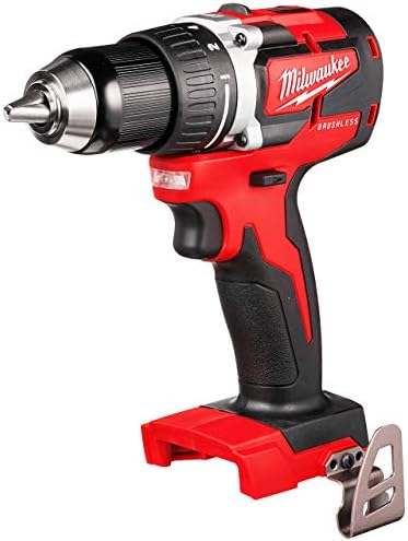 Milwaukee M18 18-Volt Lithium-Ion Brushless Cordless 1/2 Inch Compact Drill/Driver (Tool-Only) 2801-20 (Renewed)