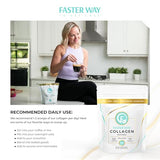 FASTer Way to Fat Loss, Unflavored, 360g Grass-Fed Beef Collagen Peptides for Skin, Bones, Hair, Nails, Joints, Gut, and Connective Tissues. Hydrolyzed Paleo & Keto-Friendly Powdered Collagen. Non-GMO