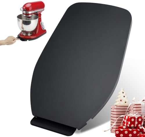 Sliding Tray for KitchenAid Stand Mixer 4.5-5 Qt,Kitchen Appliance Slide Tray with Smooth Rolling Wheels, Metal Black Rolling Tray Easy Moving Slider for Kitchen Countertop Appliances