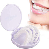 TANTISY 2 Pairs Fake Teeth, Snap on Veneers Teeth, Veneers Snap in Teeth, Instant Snap on Perfect Smile Confidence in Minutes at Home (2 Upper +2 Lower Teeth, with Box