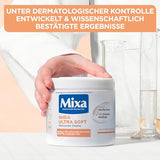 Mixa Shea nährende Creme, für Gesicht, Körper & Hände mit 20% pflanzlichem Glycerin & Sheabutter für sehr trockene Haut, für die ganze Familie, pflegend & feuchtigkeitsspendend Shea Ultra Soft, 400ml