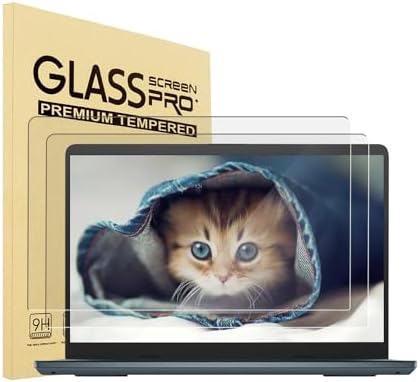 2 Pack 13.3" Laptop Tempered Glass Screen Protector, For HP/Dell/Sony/Samsung/Lenovo/Acer/MSI/LG/Razer Blade 13.3 inch Aspect Ratio 16:9 Laptop, 9H Hardness