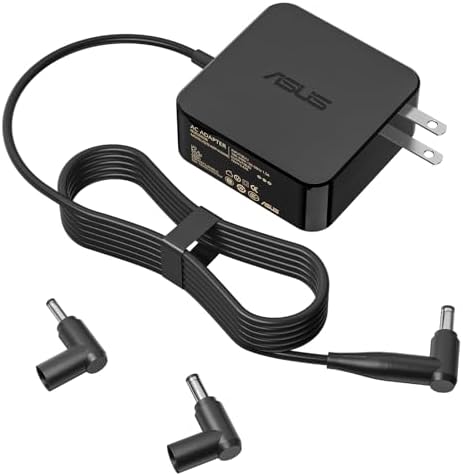 65W 45W AC Laptop Charger Fit for Asus Vivobook Zenbook Chromebook Eeebook Imaginebook Expertbook Series ADP-65DWA Power Adapter