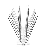 Bird B Gone - Pre-Assembled EnviroSpike Stainless Steel Anti Bird Spikes (24') - UV-Stabilized Polycarbonate Base - Humane Deterrent - Stops Pigeons & Birds from Roosting On Rooftops, Ledges, Fences