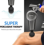 RENPHO R4 Massage Gun with Adjustable Arm,Deep Tissue Massager Gun Easy to Massage Back,Professional Percussion Muscle Massage Gun for Athletes,Portable Electric Sport Massager-FSA and HSA Eligible