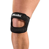 MUELLER Sports Medicine Adjustable Max Knee Strap, Patella Tendon Support, For Men and Women, Black, Small/Medium (Pack of 1)