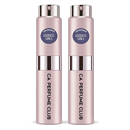 CA Perfume Impression of Carolina H. Goddess Girls For Women Replica Version Fragrance Dupes Concentrated Long Lasting Eau de Parfum Spray Refillable Atomizer Bottle 0.27 Fl Oz-X2
