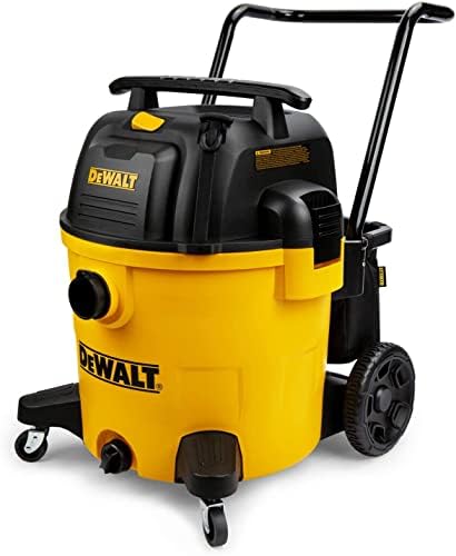 DEWALT 14 Gallon Poly Shop Vacuum Wet/Dry, 6 Peak HP, Cart Style Wet/Dry/Blower 3 in 1 Multifunction Wet/Dry Vac, Built-in Drain, DXV14P