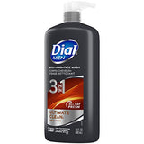 Dial Men 3in1 Body, Hair and Face Wash, Ultimate Clean, 69 fl oz (3-23 fl oz Bottles)