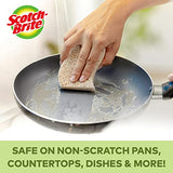 Scotch-Brite Greener Clean Non-Scratch Scrub Sponges, For Washing Dishes and Cleaning Kitchen, 12 Scrub Sponges