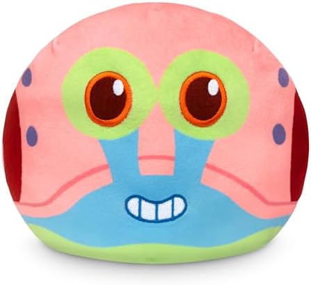 TeeTurtle Spongebob Squarepants Reversible 6" Plushie - Gary The Snail - Cute Kawaii Soft Stuffed Animal