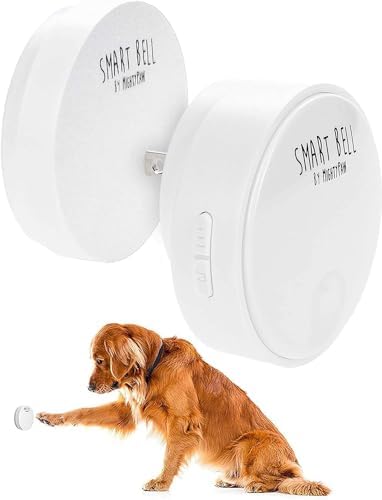 Mighty Paw Smart Bell 2.0 (1 Button Pack) - Wireless Electronic Dog Doorbell - Dog Potty Button Communication - Pet Communication Tool - Puppy Potty Training
