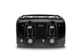 Sunbeam Wide Slot 4-Slice Toaster, Black (003911-100-000)