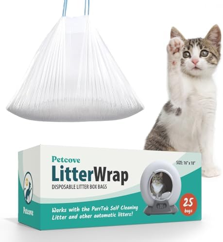 Premium Self Cleaning Cat Litter Box Liners Kitty Litter Bags Poop Bags Pet Waste Bags & Durable Litter Box Liners Ultimate Odor Control & Leakproof Design Cat Litter Bags