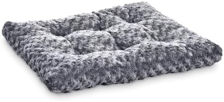 Amazon Basics Cat and Dog Bed and Crate Pad, Machine Washable, Indoor, 46 x 29 x 4 inches, Gray
