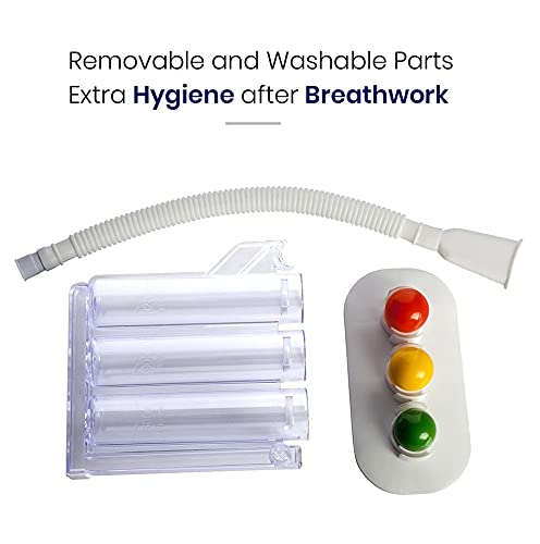 HealthAndYoga™ Deep Breathing Exerciser - Breath Exercise Measurement System