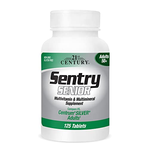 21ST CENTURY Sentry Senior Tablets, 125-Count (22390)
