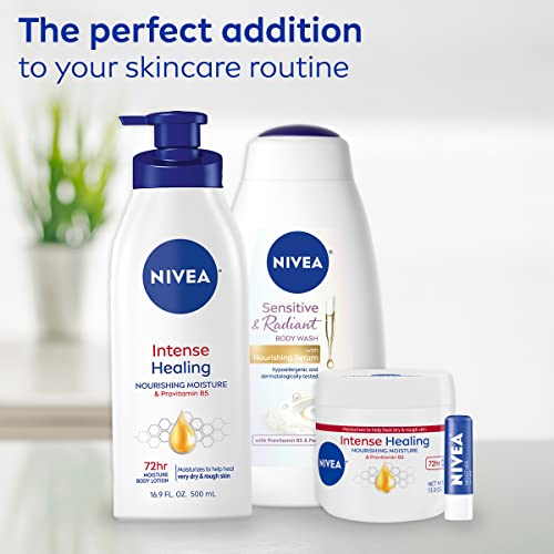 Nivea Intense Healing Cream, Moisturizing Body Cream for Dry Skin, 13.5 oz jar