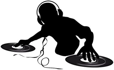 Dj Night at Gullys OriginalStickers0256 Set of Two (2X) Stickers , Laptop , Car , Truck , Size 4 inches on Longer Side