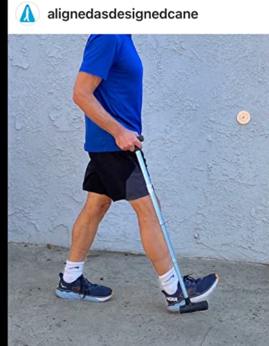 The 3rd Foot Cane is Patented to Maintain Balance, Stability, Upright Posture & Alignment for Men, Women & Seniors Best Drop Foot & Rehab Cane