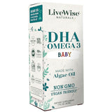 DHA Omega 3 Liquid Drops - Baby Vitamin DHA Omega 3 for Infant - Vegan Friendly, Great Tasting - Omega 3 Supplement w/Organic Orange Oil Supports Healthy Brain, Eyes, Immune System