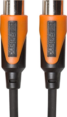 Roland 10ft MIDI Cable-Black Series, DIN connectors, 10 feet (RMIDI-B10), Modem