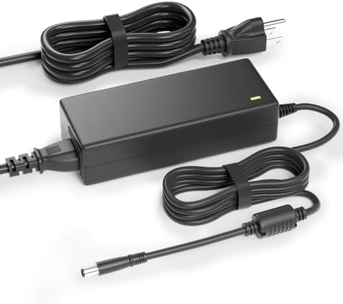 90w All in One Power Cord ac Adapter for HP All in One Computer 20" 22" 24" 27" 22-DD 24-CR 24-DP DF 27-CR 22-DD0224 24-CR0042 27-CR0082 Pavilion All in one Power Cord Desktop Computer Power Cord