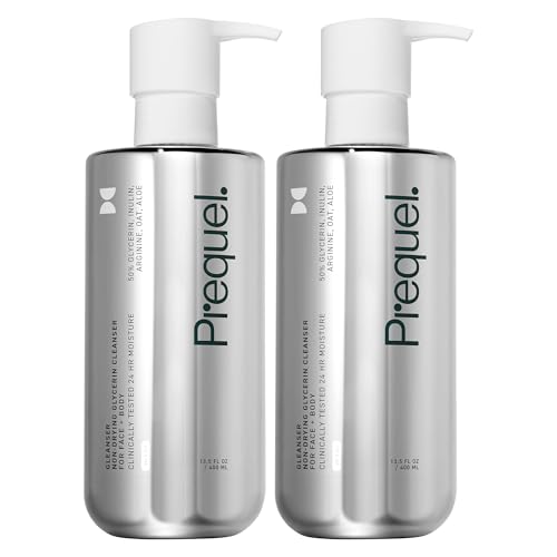 Prequel Skin - Gleanser Non-Drying Glycerin Cleanser - 2 Pack - Moisturizing Face Wash - Unscented - 13.5 Fl Oz