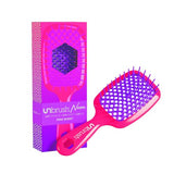 FHI HEAT UNbrush Wet & Dry Vented Detangling Hair Brush, Pink Burst