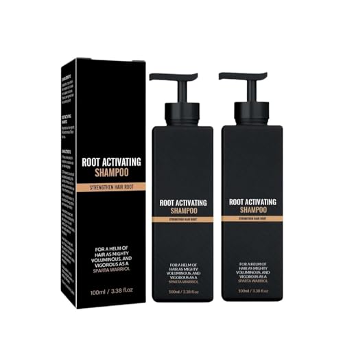 2PCS Root Shampoo, Natural Hair Regrowth Shampoos for Men Women(100ml/3.38 fl oz)