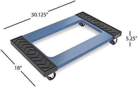 Dolly Cart - Moving Cart with Heavy-Duty Roller Wheel Casters - Holds up to 1000lbs for Moving Furniture, Appliances, and More by Stalwart