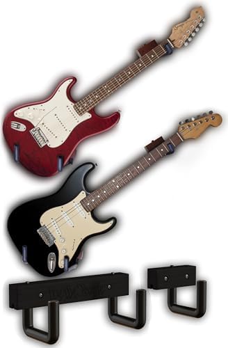 Horizontal Guitar Hanger - Tilt and Display Your Guitar, Ukulele, Bass, Electric Guitar, Banjo at Angle with Style
