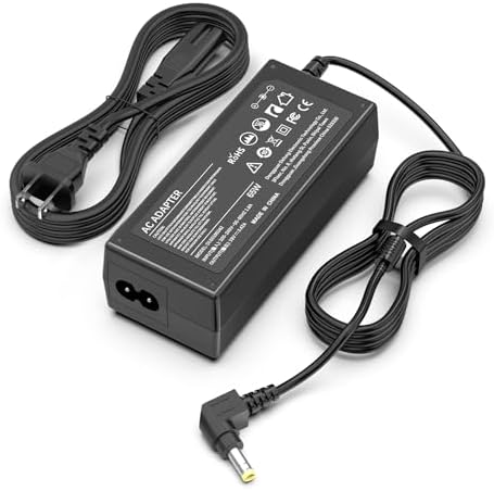 65W AC Adapter Laptop Charger for Toshiba Satellite C55 C55D C55T C655 C675 C850 C855 C855D C875 L645 L645D L655 L655D L675 L675D L745 L755 L855 L875 L875D P745 P755 P855 P875 S855 Power Supply Cord